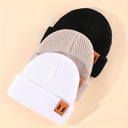 1/2/3 Pcs Knitted winter baby Hats for kids Keep Newborn Infant Beanies for Boys Girls  baby accessories newborn