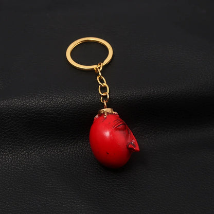 Fashing Popular anime Red Elliptical three-dimensional pendant Necklace Egg Of King Cosplay  Arc Resin Pendant Accessories Gift