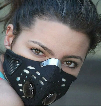 1PC Face Mask With Detachable Filter,Breathable Woven Fabric, Suitable For Cycling, Running, Walking, And Outdoor Activities