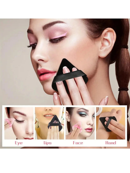 2Pcs/100Pcs  Triangle Powder Puff For Loose Powder Liquid Cosmetic Soft Plush Powder Puff Makeup Foundation Puff Makeup Tool