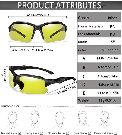 Photochromic Cycling Sunglasses Men Outdoor Sports Tactical Camouflage Goggles Vintage Driving Riding Fishing Windproof