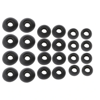 12 Pairs(S/M/L) Soft Clear Silicone Replacement Eartips Earbuds Cushions Ear pads Covers For Earphone Headphone