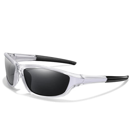 Men and Women Polarized Fishing Sunglasses Outdoor Sports Cycling Driving Hiking Eyewear Camping Travel Transparent Frame UV400