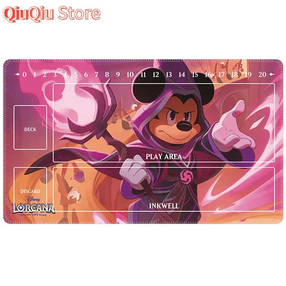 60x35x0.2Cm Cartoon Anime Lorcana Card Battle Single Tcg Game Mat Game Table Mat Card Mat Collection Toys Gift