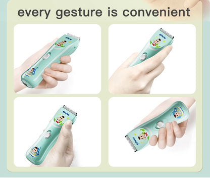 Vacuum Hair Clippers for Kids & Men Rechargeable Cordless Hair Cutting Machine with Safe Ceramic Blade Waterproof Hair Trimmers