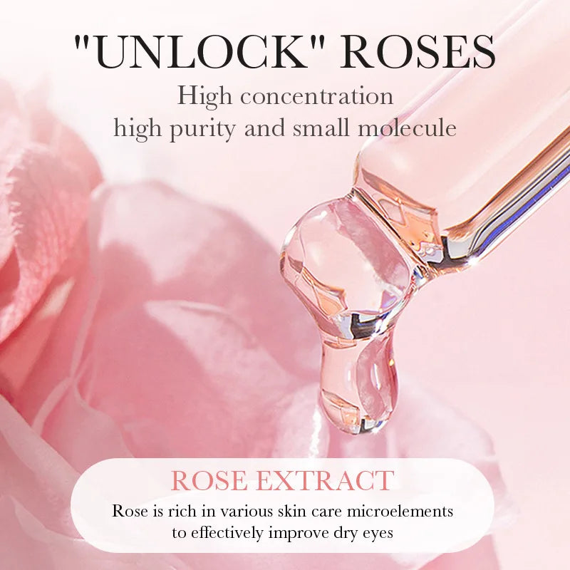 BIOAQUA Rose Hyaluronic Acid Travel Size Eye Mask Anti Wrinkle Dark Circles Eye Patches Moisturizing Firming Skin Care