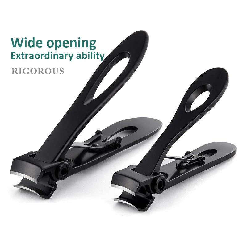High-quality Wide Jaw l Nail Clippers Cutter Trimmer Manicure Scissors Thick Hard Toenail Fingernail Pedicure Tools