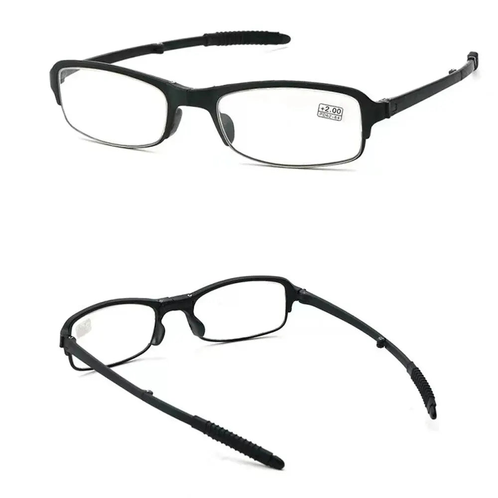 Folding Reading Glasses with Case Anti Blue Light Eyeglasses Presbyopia Retro Unisex Pocket Glasses Portable Glasses Men Women