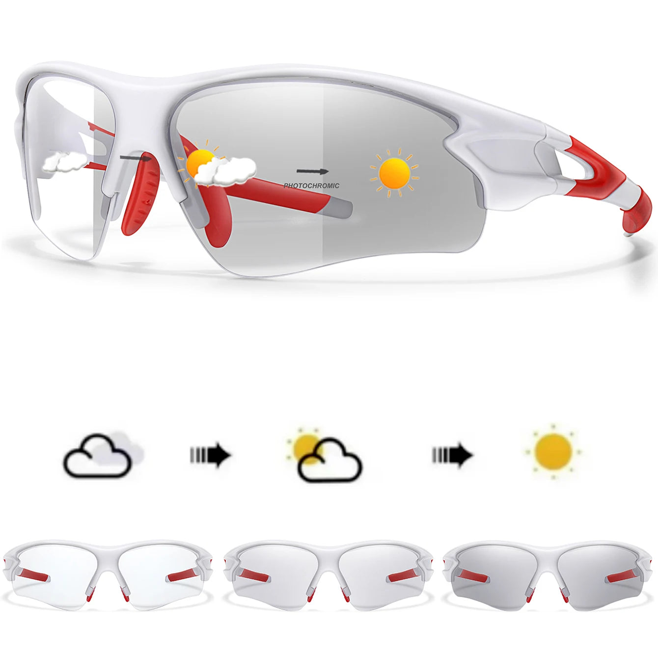 Cycling Photochromic Sunglasses Women Men Outdoor Sports Fishing Running Driving Eyewear Women Fashion Goggles