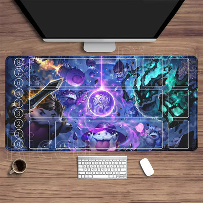 Riftbound LTCG Card playmat League of Mouse Pad Legends Jinx Series LOL 600x350mm overlock Board Game HD Printing XXL Desk Mat