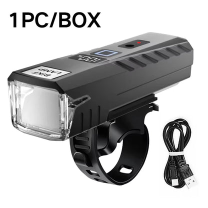 Bicycle lights, bike lights, cycling lights, TYPE-C charging digital display, high brightness, road bike sensing, night riding