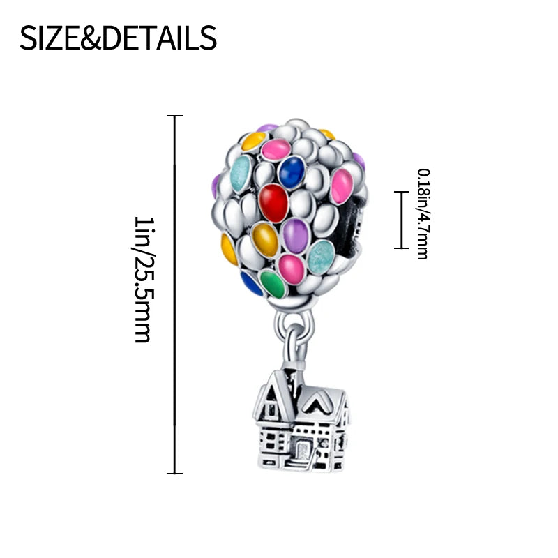 Hot Sale Charms Silver 925 Disney Pendant Beads Fits 3mm Bracelet Bangle Necklace For Women Luxury DIY Jewelry Making Fine Gifts