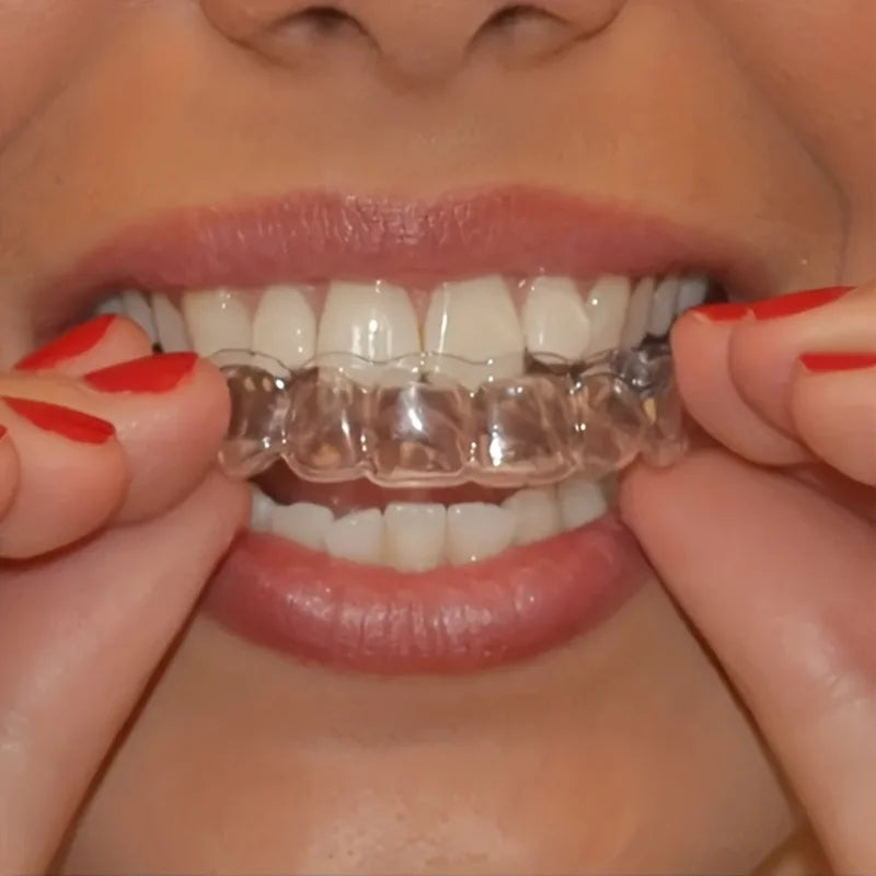 Silicone Mouth Guard Teeth Protector Night Guard Mouth Tray for Bruxism Grinding Non-snoring Teeth Whitening Protection