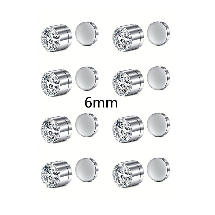 2-Piece Magnetic Faux Nose Studs, Personalized Punk Style, Fashion Women's Nose Jewelry Set, No Piercing Required, Vintage Style
