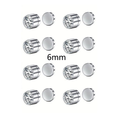 2-Piece Magnetic Faux Nose Studs, Personalized Punk Style, Fashion Women's Nose Jewelry Set, No Piercing Required, Vintage Style