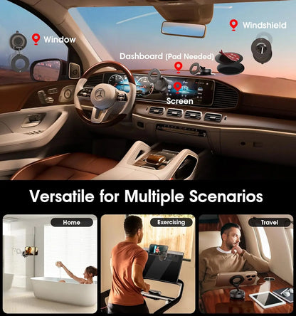 360° Rotating Vacuum Magnetic Car Phone Holder New Model Dashboard Glass Mount Multi-Scenario Automotive Navigation Stand