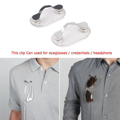 Magnetic Sunglasses Glasses Holder Badge Hangaing Headset Brooch Durable Hook Multi-Purpose Magnetic Clip for Glasses Badge