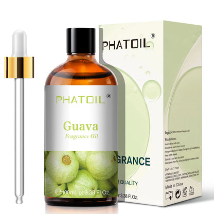PHATOIL 100ml Fruity Fragrance Oil for Diffuser Candles Making -Coconut & Vanilla Strawberry Lemon Peach Aroma Essential Oils