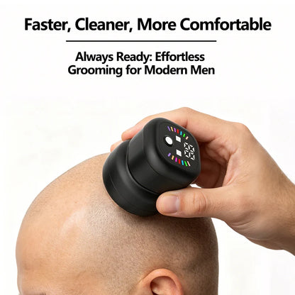 Multi-functional Electric Shaver with Automatic Haircutting, Shaving, Charging, Portability, and Push-Scissor Features