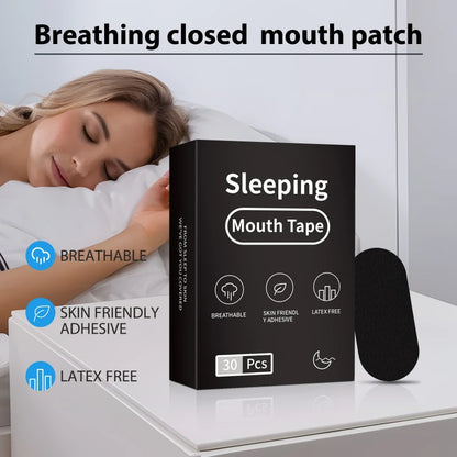 30/60/90Pcs Anti Snoring Mouth Tape Better Sleeping Mouth Breath Strips Medical Grade Nose Breathing Stickers for Home Travel
