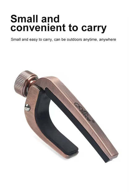 Alice Guitar Capo Adjustable Roller Metal Perfect Quick Change Tune for Electric Acoustic Guitar, Bass, Violin, and Ukulele