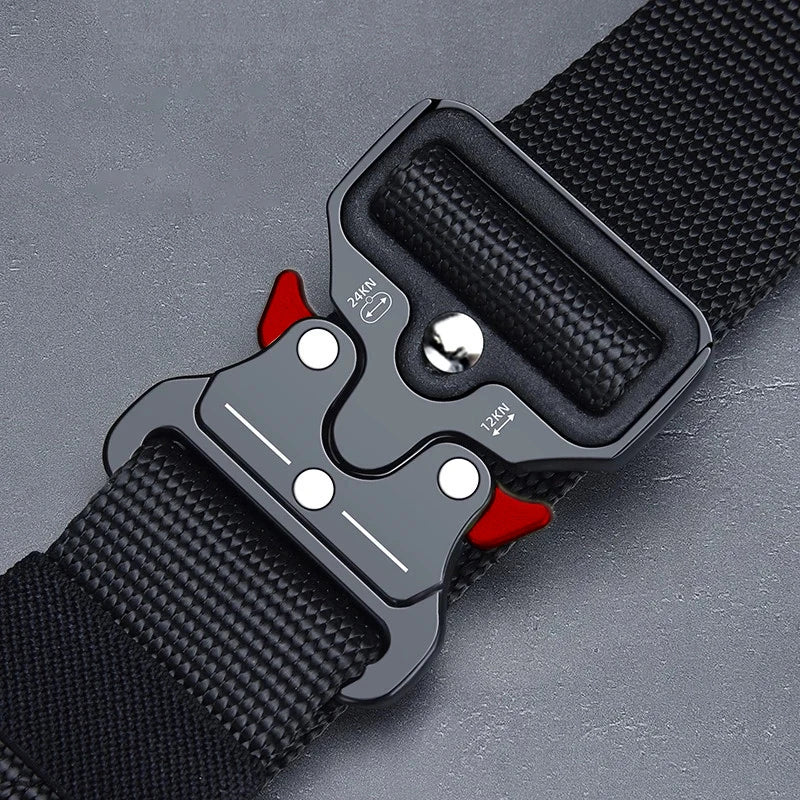 1 piece tactical belt for men; outdoor sports and leisure quick release buckle belt; hot sale