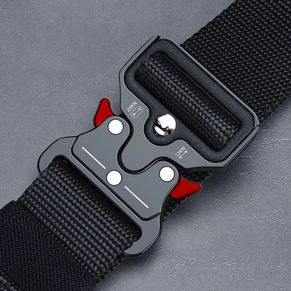 1 piece tactical belt for men; outdoor sports and leisure quick release buckle belt; hot sale
