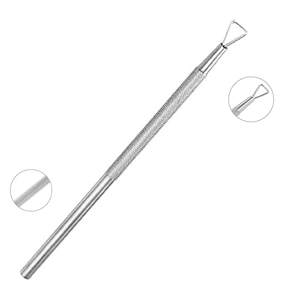LINMANDA Cuticle Pliers with Cuticle Pusher Stainless Steel Cuticle Remover and Trimmer Perfect For Fingernails and Toenails