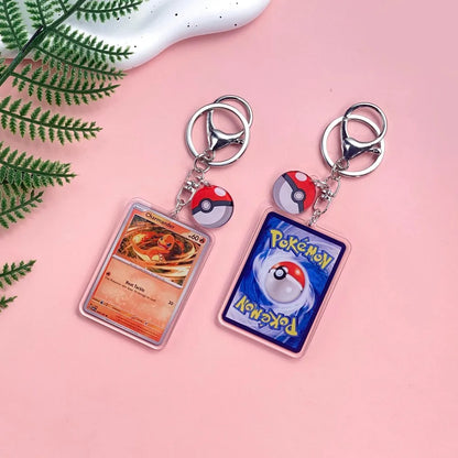 1/43Pcs Pokémon Pikachu Bulbasaur Gold Saint Acrylic Keychain Backpack Pendant Bag Charms Accessories Decoration Holiday Gifts