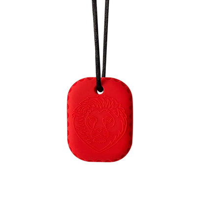 1pcs silicone teether children building block chewing necklace sensory chewing molar pendant oral motor toy for ADHD boy gift