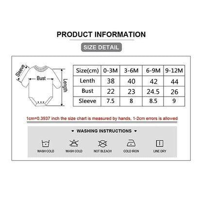 I Love My Family 100% Cotton Bodysuit Soft Baby Cloths Best Gift for Baby Onesie Jumpsuit for 0 To 12 Months Cute Newborn