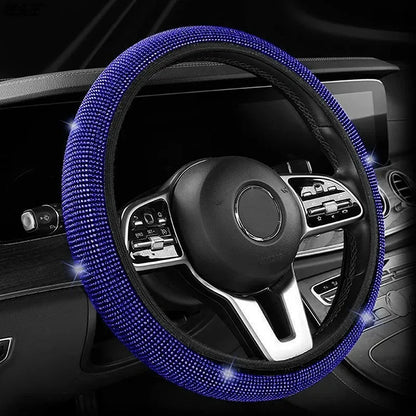 Universal Car Steering Wheel Cover Protector Anti-Slip Universal Size Fit 15inch /38cm Diameter Fashionable Car Accessories