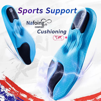 1Pair Premium EVA Orthopedic Insole For Feet Shock Absorption Deodorization Breathable Sole Pad Sport Arch Support Feet Care