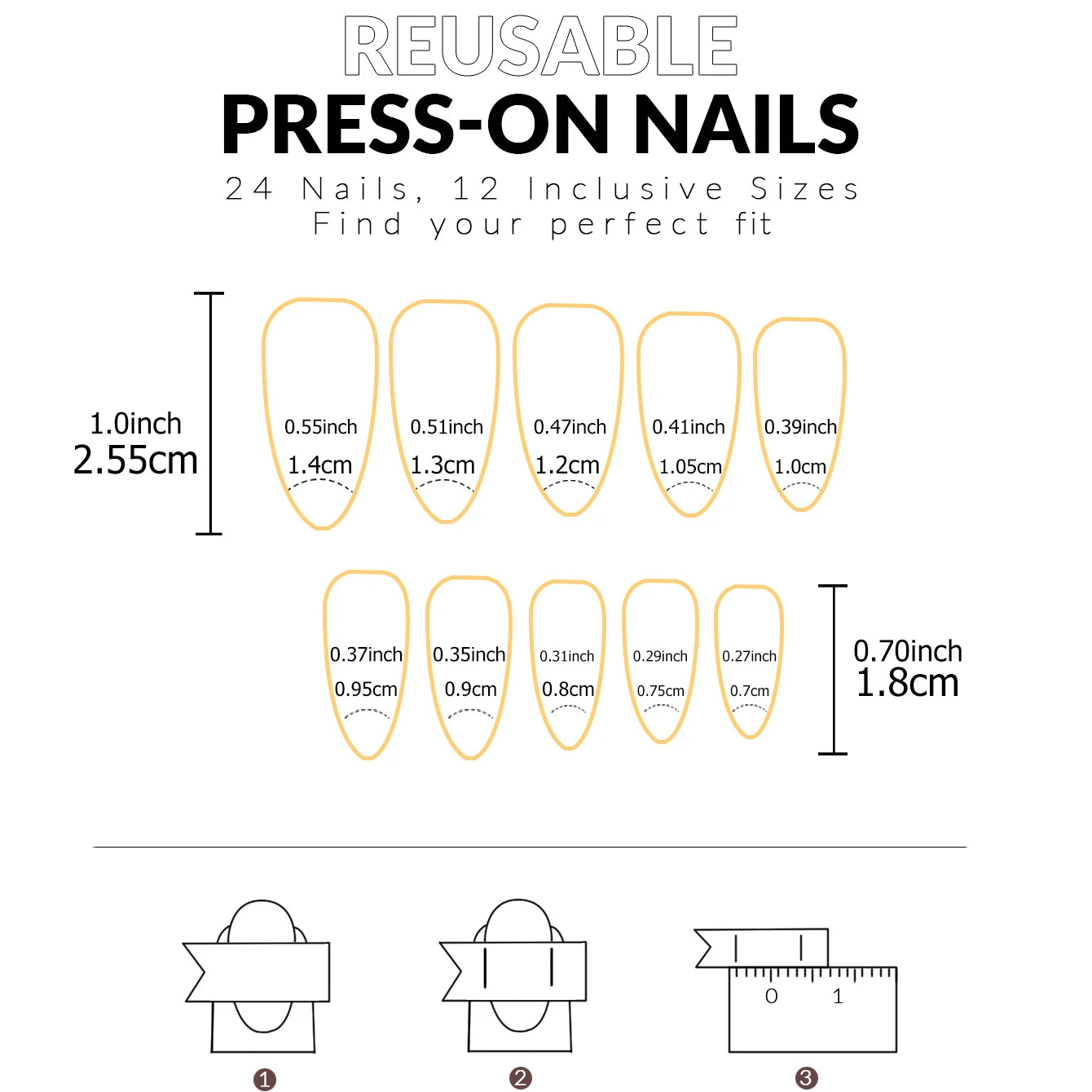 48pcs French black border hand and foot armour Glossy fake toenails fully covered with nude spring break toenails for women's na
