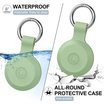 Silicone Case For Apple Airtag Cover 360° Waterproof Dog Cat Collar GPS Finder Protective Cases For Apple Air Tag Shell Keychain