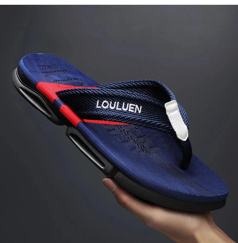 High Quality Fashion Men Flip Flops Summer Beach Flip Flops Men Casual Breathable Antiskid Beach Slippers Men Summer Outdoor