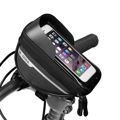 Mountain Bicycle Bag Touch Screen Cycling Handlebar Phone Holder Bag Bike Bags Bicycle Phone Storage Bags Cycling Accessories