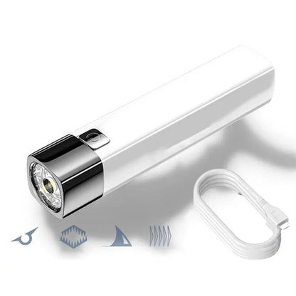 3 Modes Portable 2 IN 1 Ultra Bright G3 Tactical LED Flashlight Mini Outdoor Lighting Power Bank Flashlight With USB Charging Ca