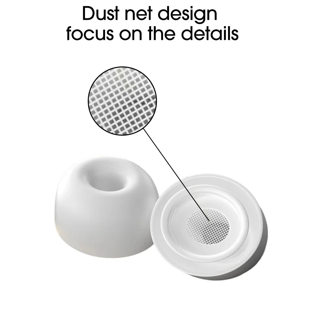 Rain Eartips For Airpods Pro 1/2 Ear Pads Silicone Case Pressure Relief Hole Ear Caps Cushion Eartips Buds Earphone Air Pods Pro