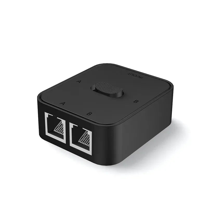 2 Port 1000Mbps Gigabit Network Switch RJ45 Switch Network Splitter Cable Extender Selector Power Free 2 Way adapter Connector