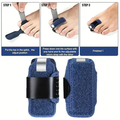 Toe Splint Straightener For Hammer Toe Corrector Crooked Toe Claw Toe Stabilizer Support Brace Wrap Pain Relief Kids Adults