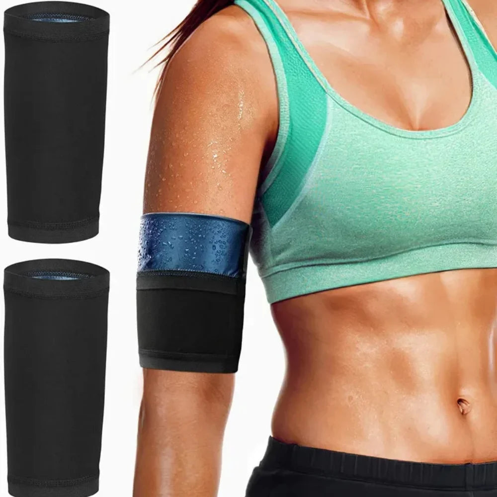 1Pair Arm Slimming ShaperS Compression Wrap Sport Sauna Sweat Bands for Weight Loss Women Workout Fitness Arm Trimmer Strap