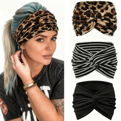 Loose Sports Headband for Women, Yoga Elastic Headband for Running, Tied Headband for Sports Hair Accessories