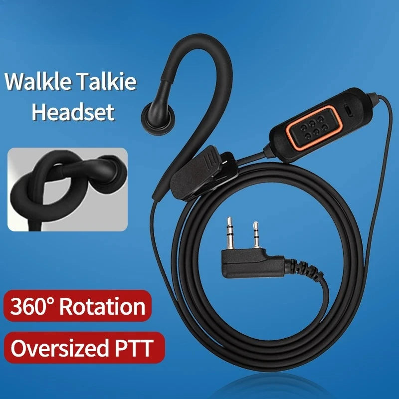 New Baofeng 780 Headset Mic earphone For BaoFeng UV-5R UV-5RH UV-21 PRO Quansheng UV-K6 Walkie Talkie Two Way Radio Accessories
