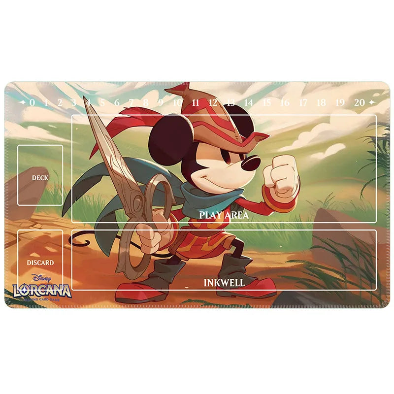60x35x0.2Cm Cartoon Anime Lorcana Card Battle Single Tcg Game Mat Game Table Mat Card Mat Collection Toys Gift
