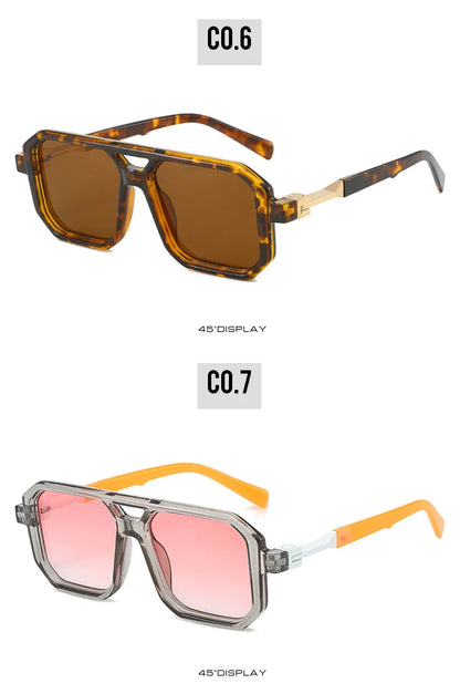 Punk Sunglasses Men Brand Designer Square Sun Glasses UV400 Fashion Cool Shades Women