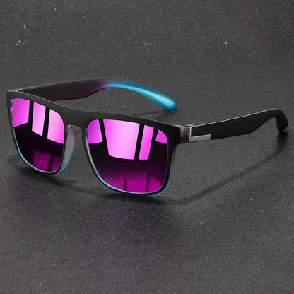 Fashion Vintage Square Sunglasses Men Women Fishing Driving Man Luxury Brand Designer Sun Glasses Anti-Glare Retro Eyewear
