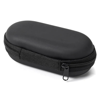 Portable Hard Shell Earphone Case, Shockproof Waterproof Headphone Storage Bag with Zipper, Universal Carrying Pouch for In-Ear