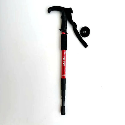 Adjustable Aluminum Alloy Hiking Poles 52-110cm for Outdoor Camping Mountain Climbing Travel with Straight/T Handle Options