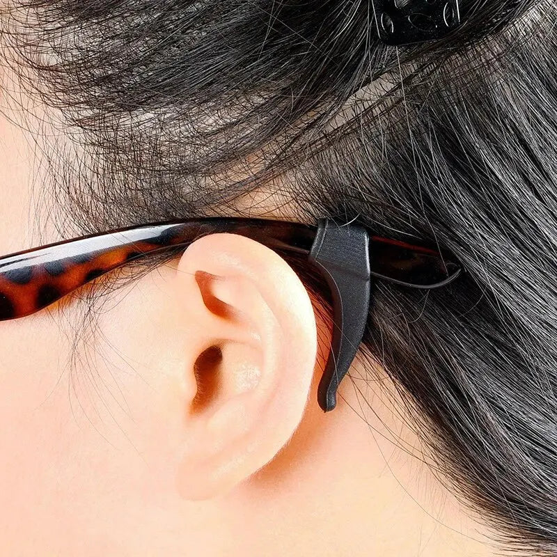 10/20/30/100pcs Anti-slip Silicone Ear Grip Glasses Eyeglasses Leg Ear Hook Stopper Bracket Fastener Accessories Temple Tip